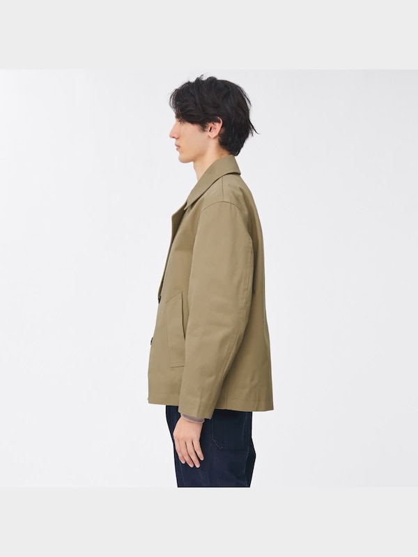 オーバーサイズショートピーコートNT+E