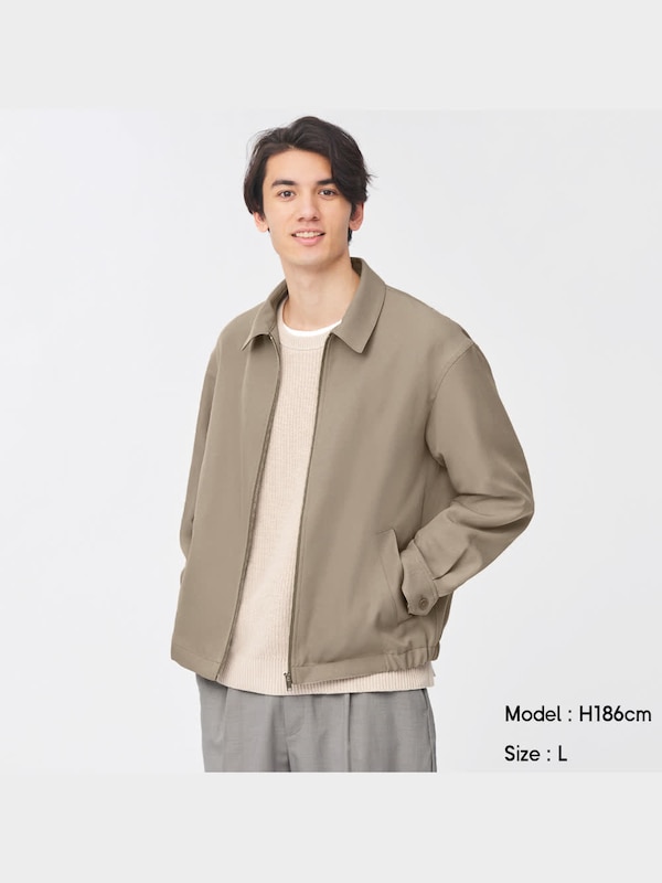 ジ��ップアップリラックスフィットブルゾン(セットアップ可能)