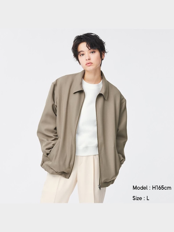 ジップアップリラックスフィットブルゾン(セットアップ可能)