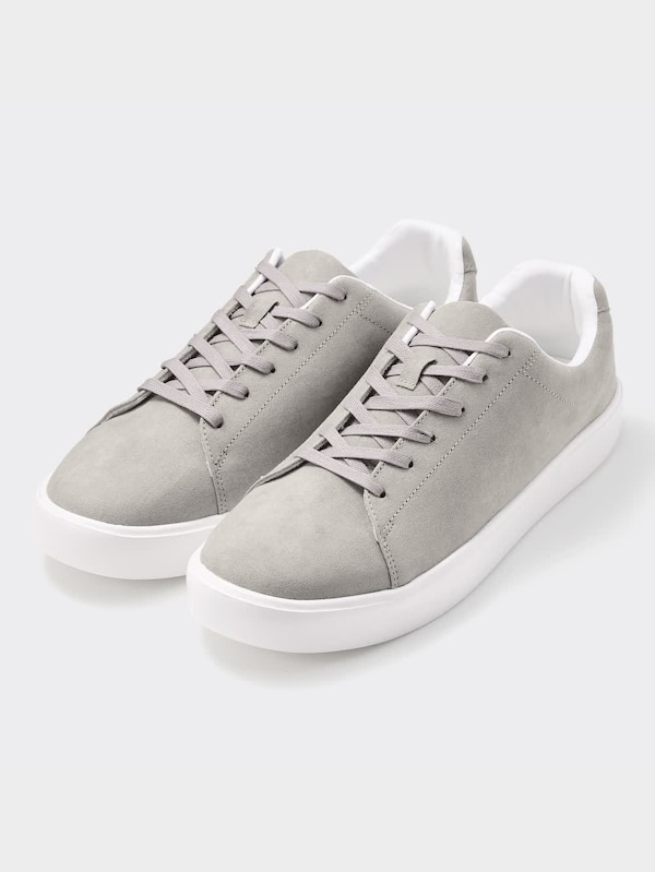 ライトソールスエードタッチスニーカー