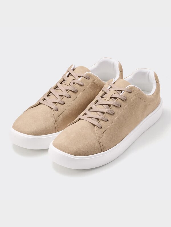 ライトソールスエードタッチスニーカー