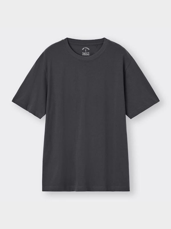 GU 3枚セット 半袖 Tシャツ カーキ 黒 心憎い ネイビー クロップド丈 