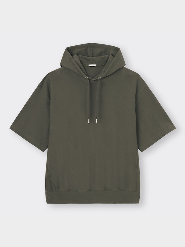 スウェTパーカ(5分袖)