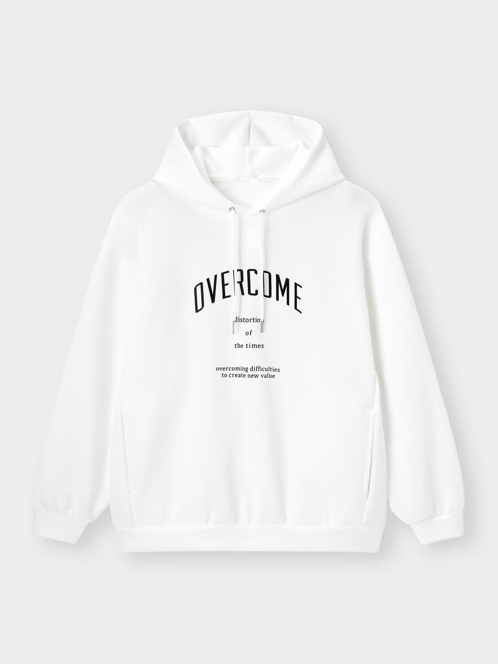 GU公式 | ダブルフェイスビッグパーカ(長袖)(ロゴ)