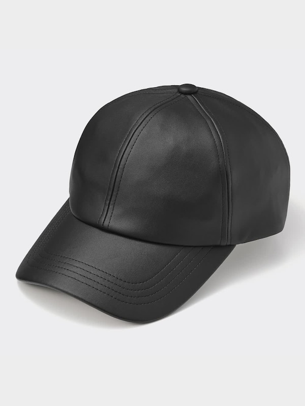 UVカットレザータッチキャップ+E