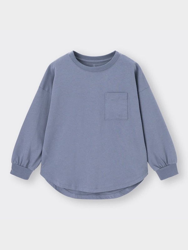 KIDS(男女兼用)ラウンドヘムクルーネックT(長袖)