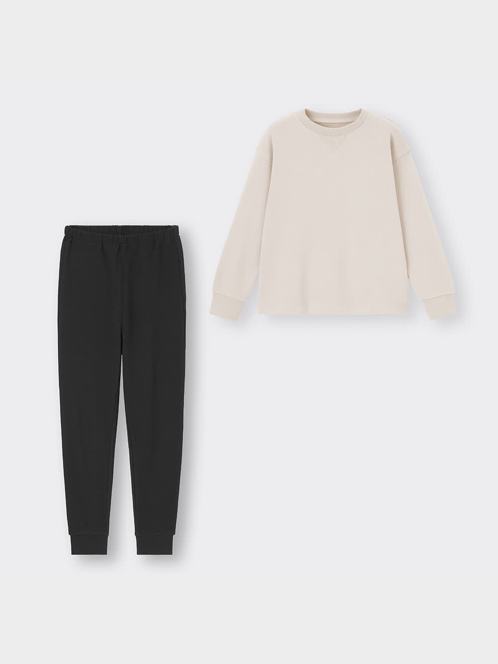 GU公式 | KIDS(男女兼用)ソフトスウェットラウンジセット(長袖)+E