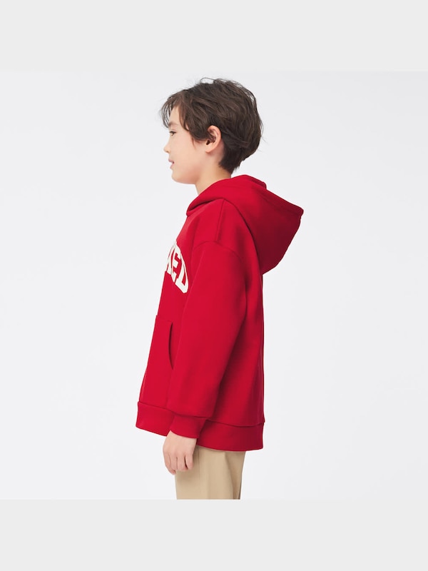 KIDS(男女兼用)裏起毛スウェットグラフィックプルパーカ(長袖)