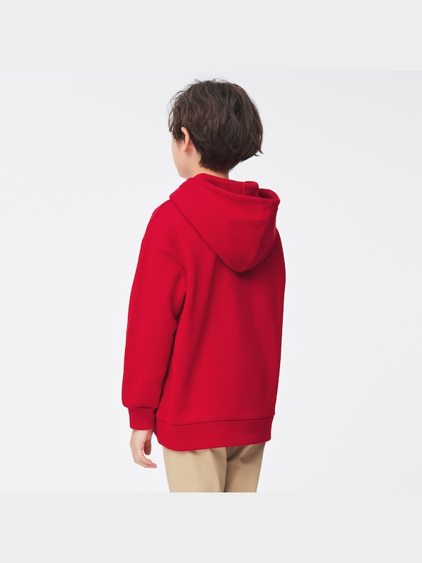 KIDS(男女兼用)裏起毛スウェットグラフィックプルパーカ(長袖)