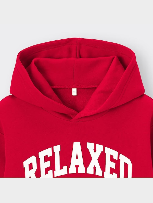 KIDS(男女兼用)裏起毛スウェットグラフィックプルパーカ(長袖)