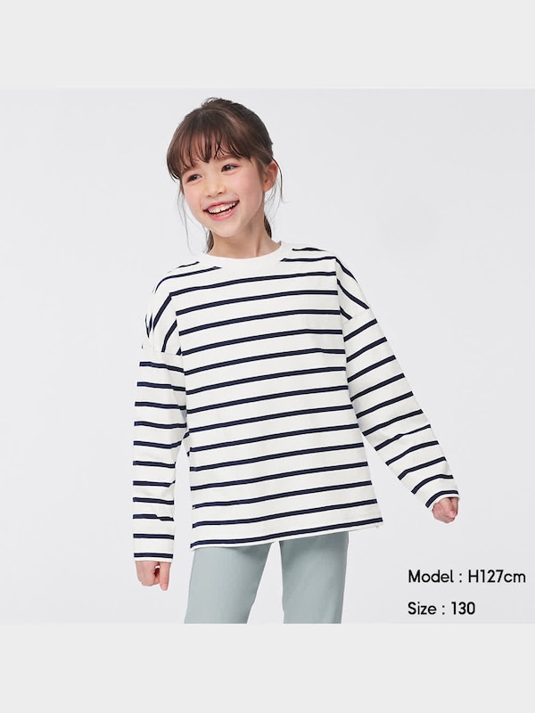 KIDS(男女兼用)ボーダービッグT(長袖)