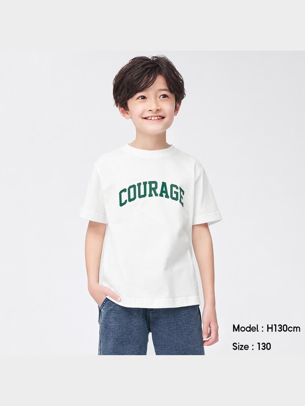 KIDSグラフィックT(半袖)(カレッジロゴ)