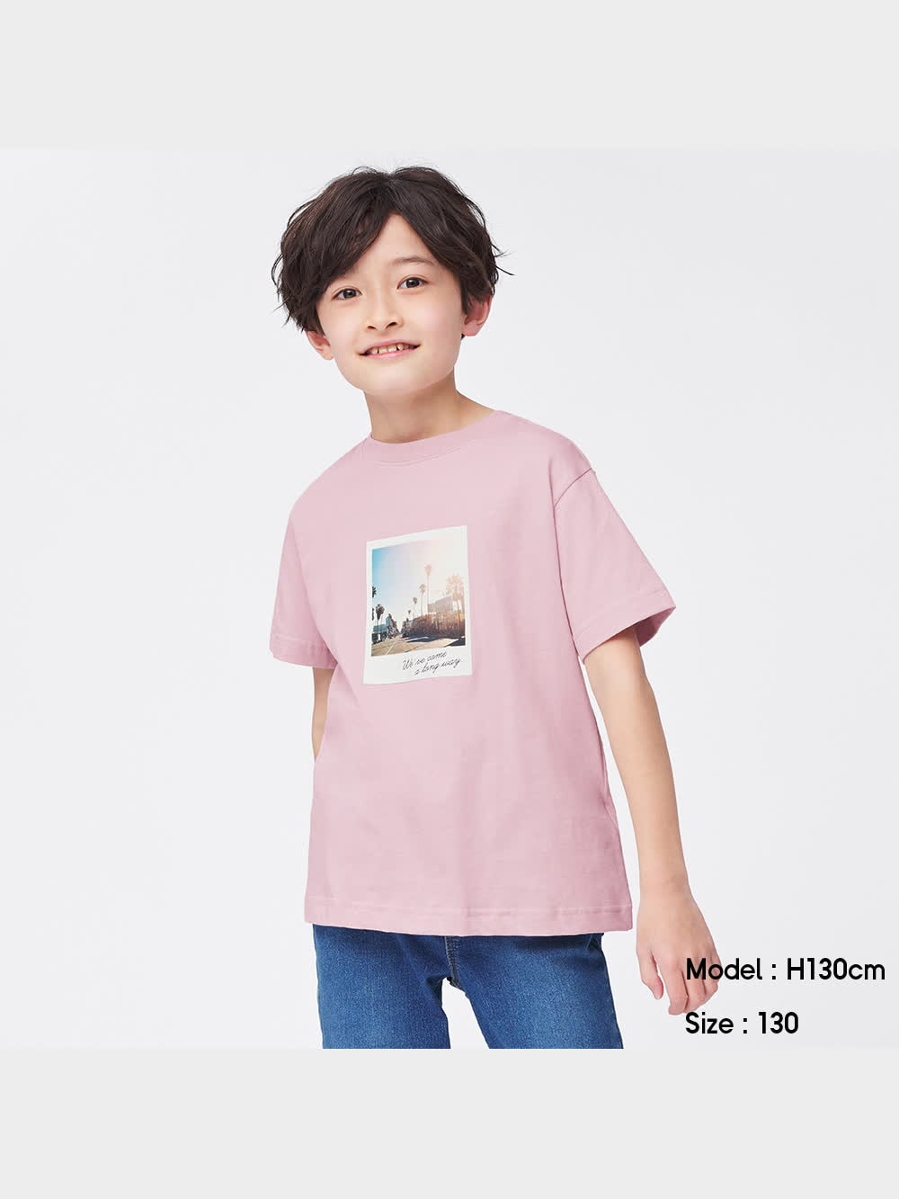 GU公式 | KIDS(男女兼用)グラフィックT(半袖)(フォト)