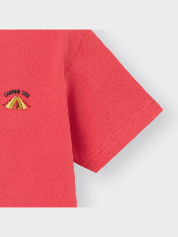KIDS(男女兼用)グラフィックT(半袖)(キャンプモチーフ)+E