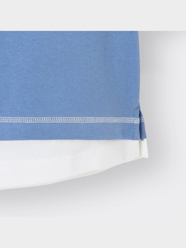 BOYSフェイクレイヤードビッグT(5分袖)