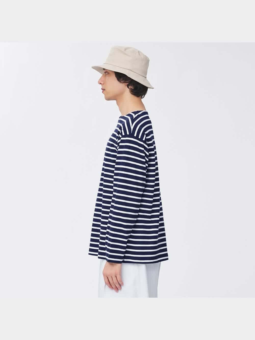 GU公式 | ボーダービッグT(長袖)