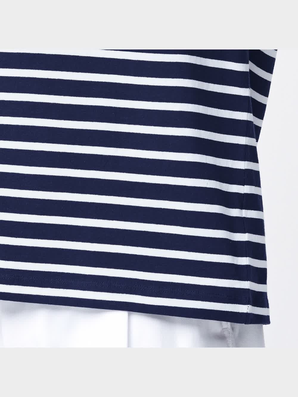 hページ GU公式 | ボーダービッグT(長袖)