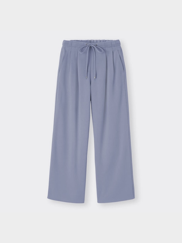 イージードローストリングセミワイドパンツ