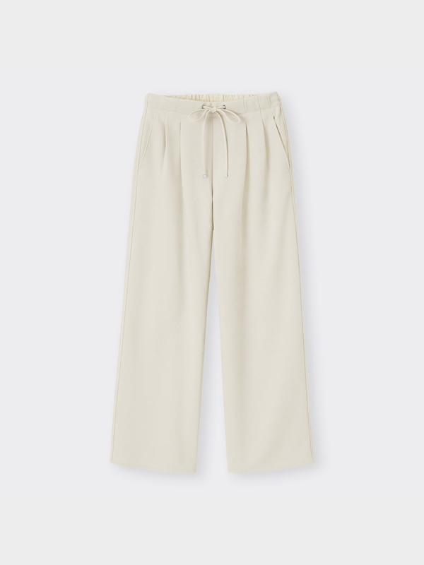 イージードローストリングセミワイドパンツ