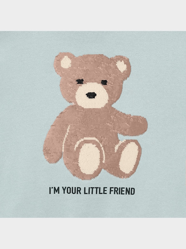 GIRLS裏起毛スウェットスパンコールプルオーバー(長袖)+E