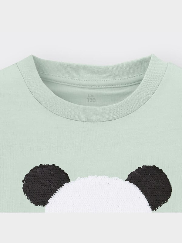 GIRLSスパンコールT(半袖)(パンダ)+E