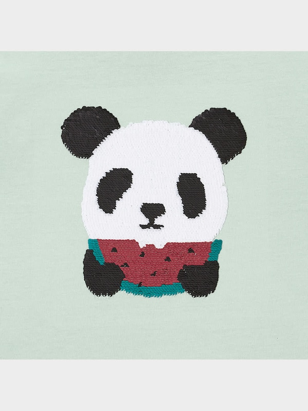 GIRLSスパンコールT(半袖)(パンダ)+E
