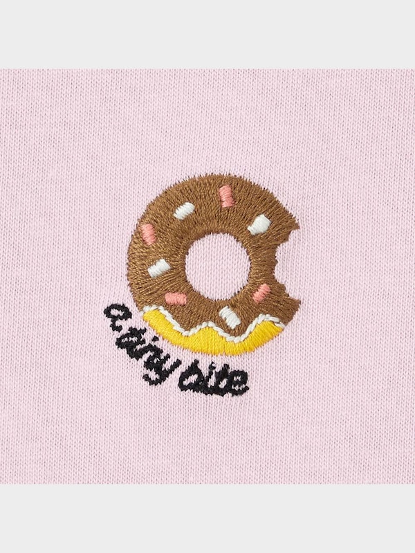 GIRLSグラフィックT(半袖)(エンブロイダリースイーツ)