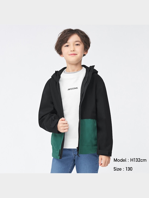 KIDS(男女兼用)マルチブロックマウンテンパーカGA+X