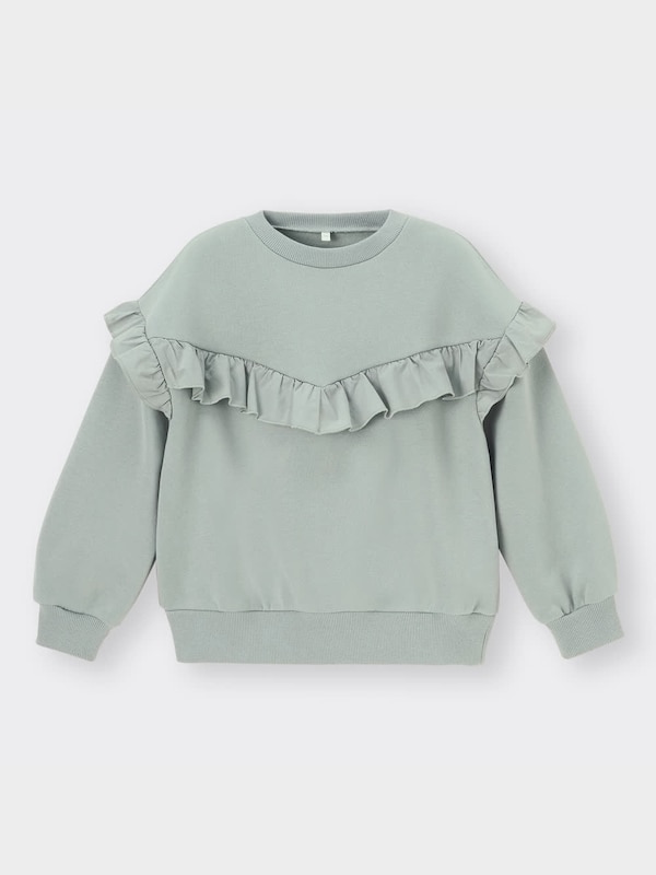 GIRLS裏起毛スウェットフリルプルオーバー(長袖)+E