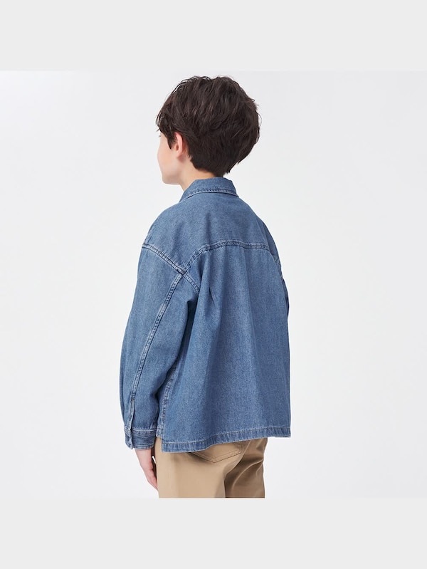 KIDS(男女兼用)ワークシャツ(長袖)+E