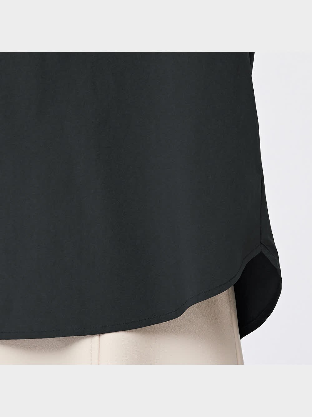 なべなべ GU公式 | ラッフルカラーブラウス(長袖)