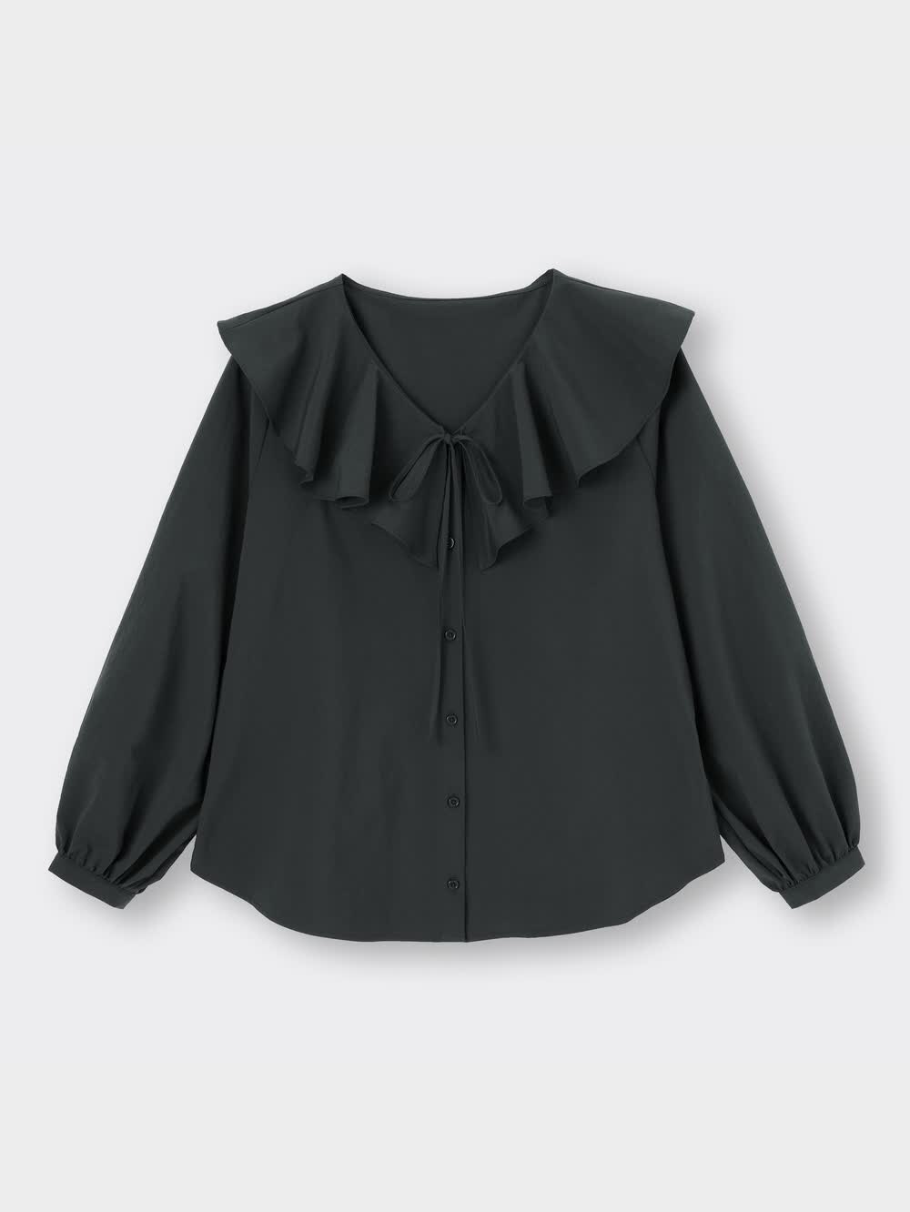 【値下げ】ラッフルカラーシャツ25SS ラッフルカラー・ブラウス （シャツ・ブラウス）｜Bilitis dix