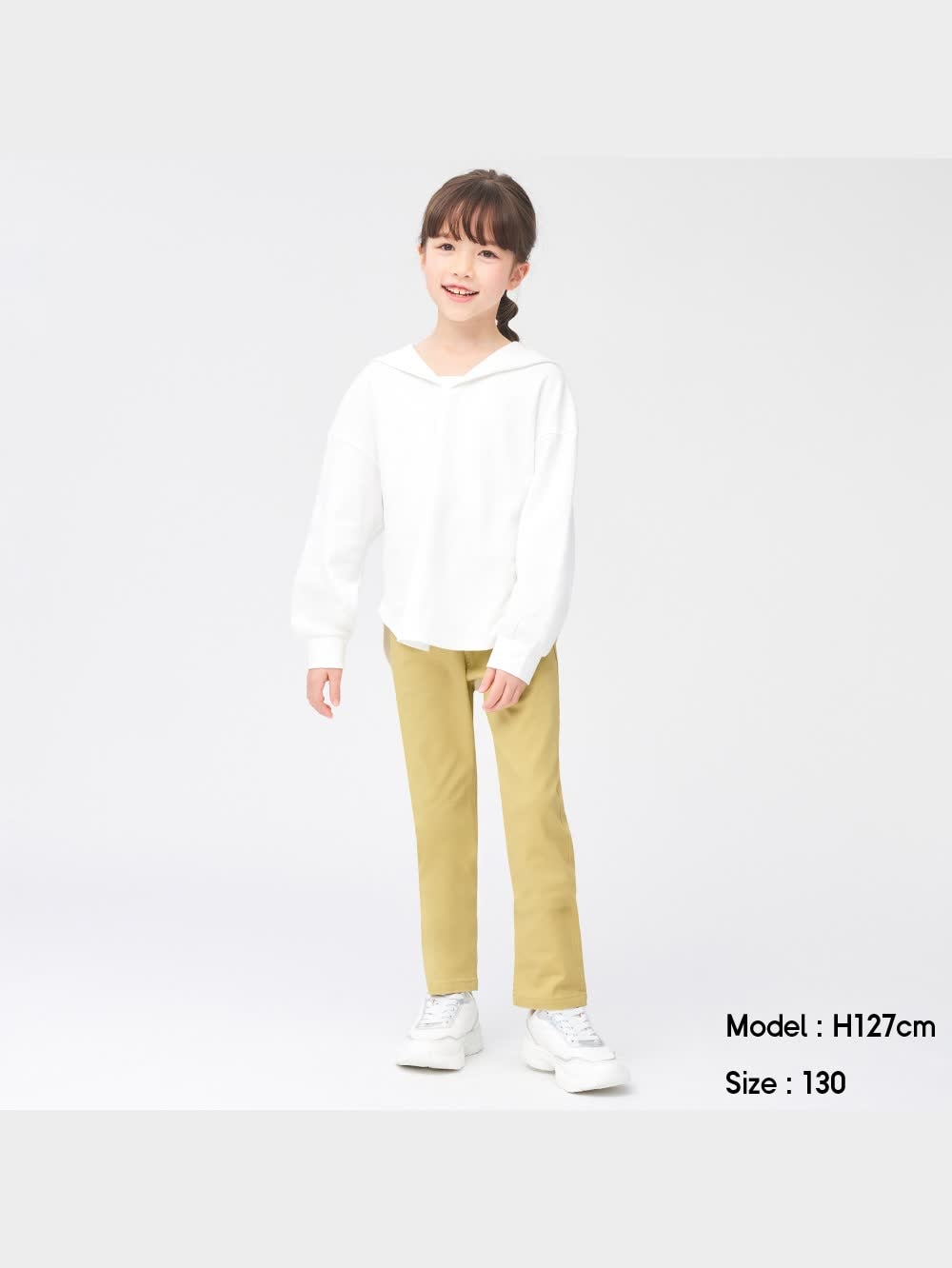 GU公式 | KIDS(男女兼用)ストレッチカラーストレートパンツ