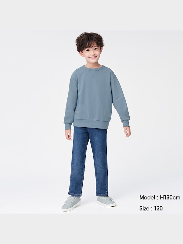 KIDS(男女兼用)ストレッチデニムストレートパンツ