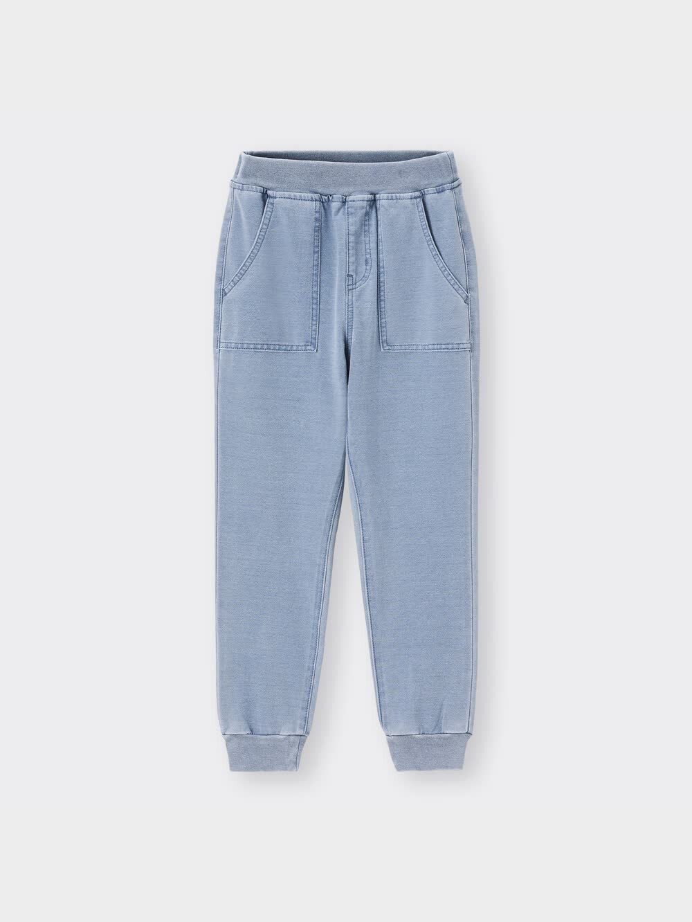 GU公式 | KIDS(男女兼用)インディゴカットソージョガーパンツ