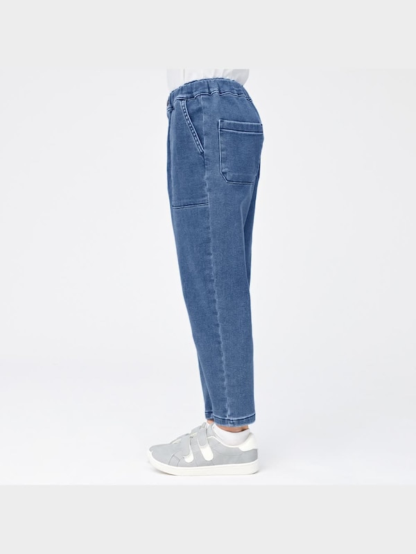 BOYS裏起毛デニムイージーベイカーパンツ+E