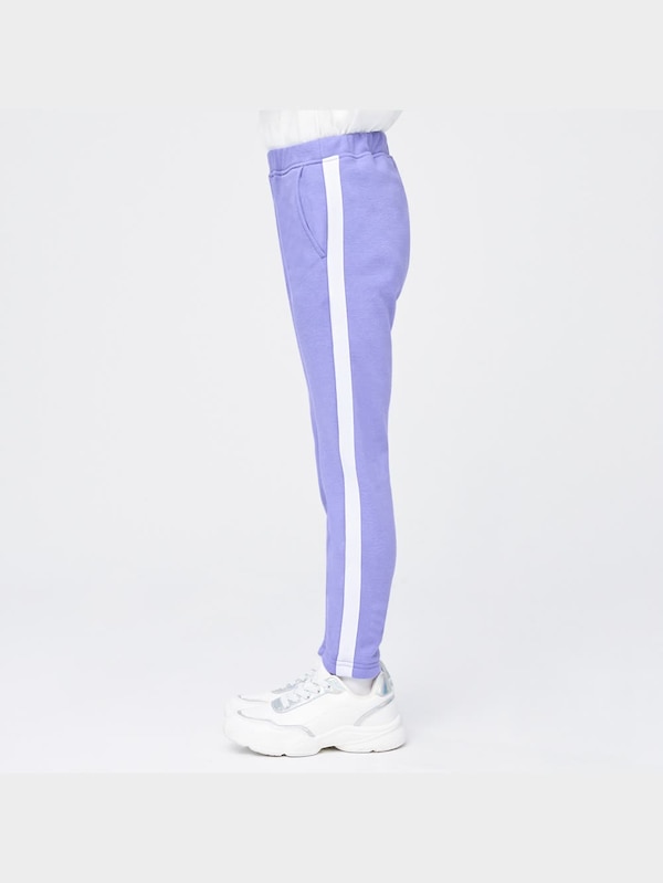 GIRLS裏起毛サイドラインレギンスパンツ