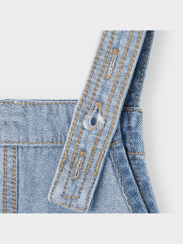 GIRLSデニムフロントジップサロペットスカート