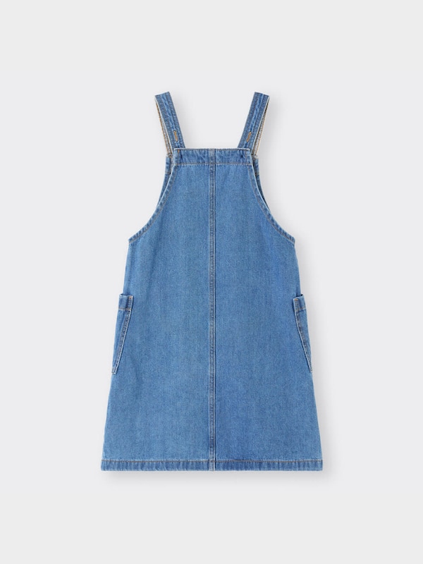 GIRLSデニムフロントジップサロペットスカート