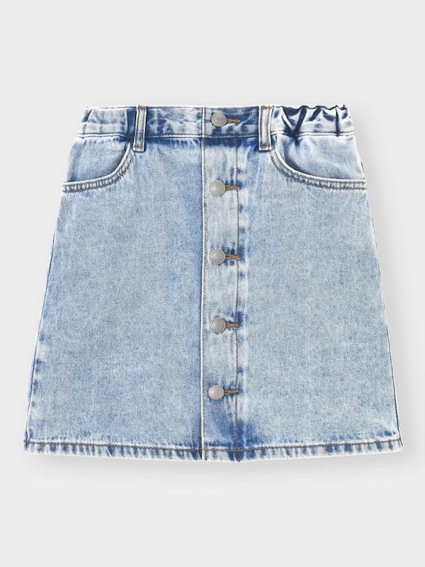 GIRLSデニムフロントボタンスカート