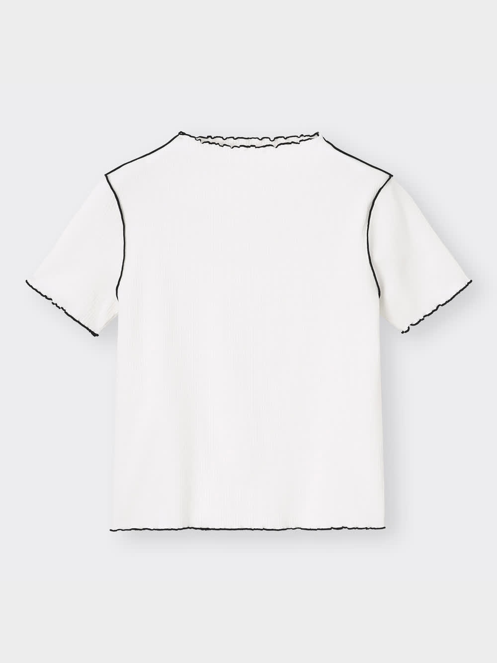 その他 ntntntnt GU - 【GU】332199リブメローコンパクトTシャツ Sの通販 by