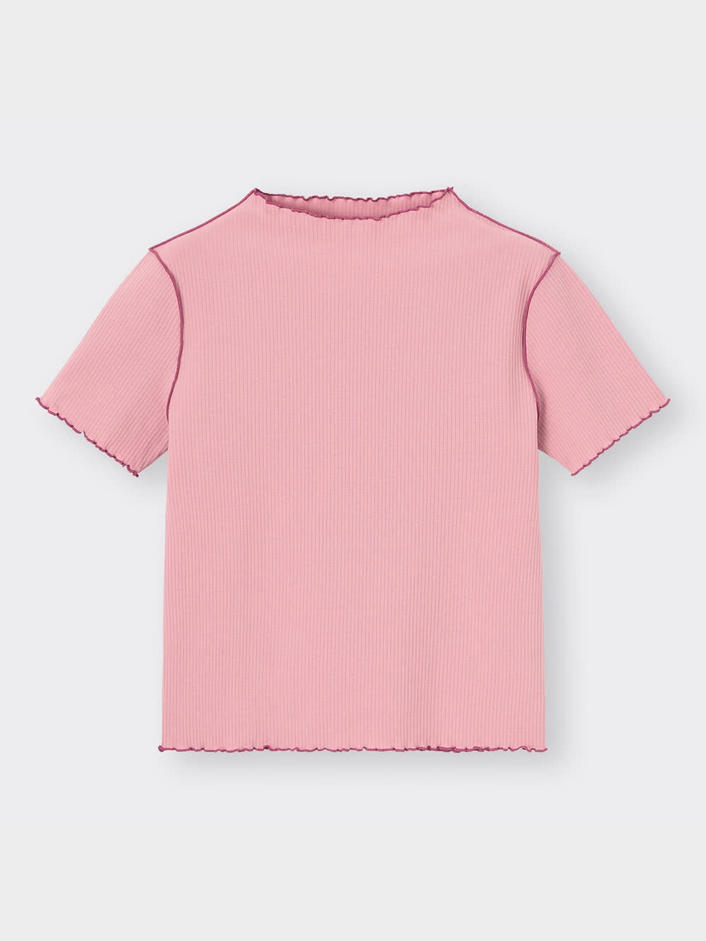 ミライさん専用 GU公式 | リブバイカラーメローコンパクトT(半袖)