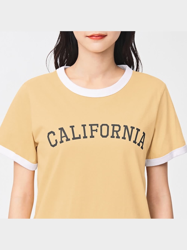 グラフィックリンガーT(半袖)(ロゴ)