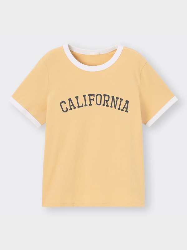 グラフィックリンガーT(半袖)(ロゴ)
