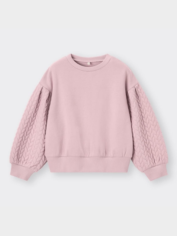 GIRLS裏起毛スウェットボリュームスリーブプルオーバー(長袖)