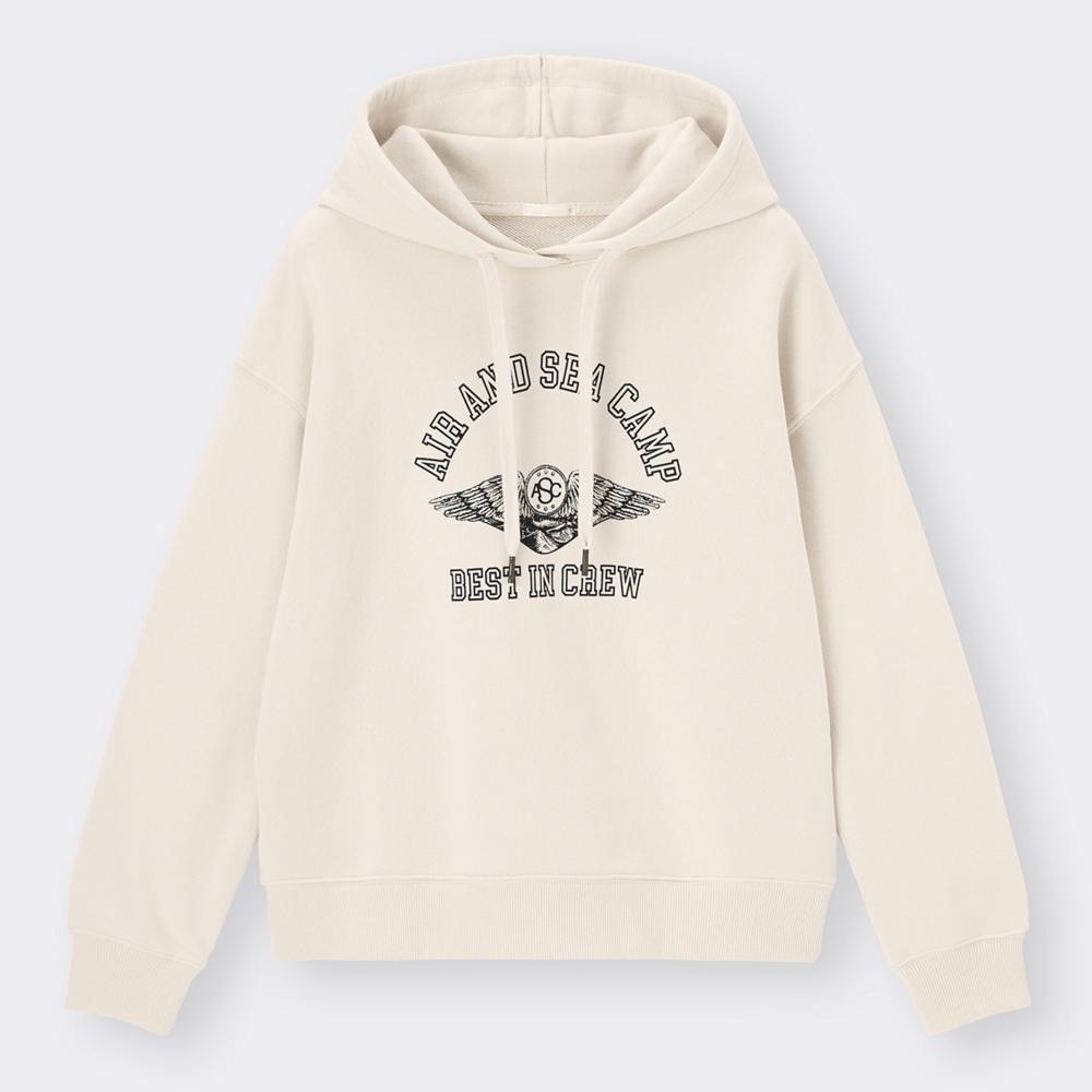 （GU）グラフィックスウェットパーカ(長袖)RS+E(セットアップ可能)のサムネイル