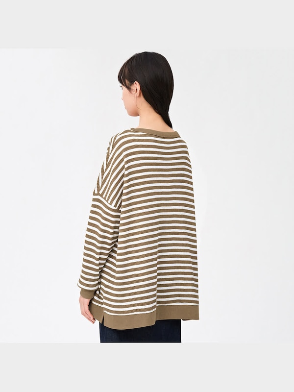 ワッフルポンチョT(長袖)(ボーダー)RS+X