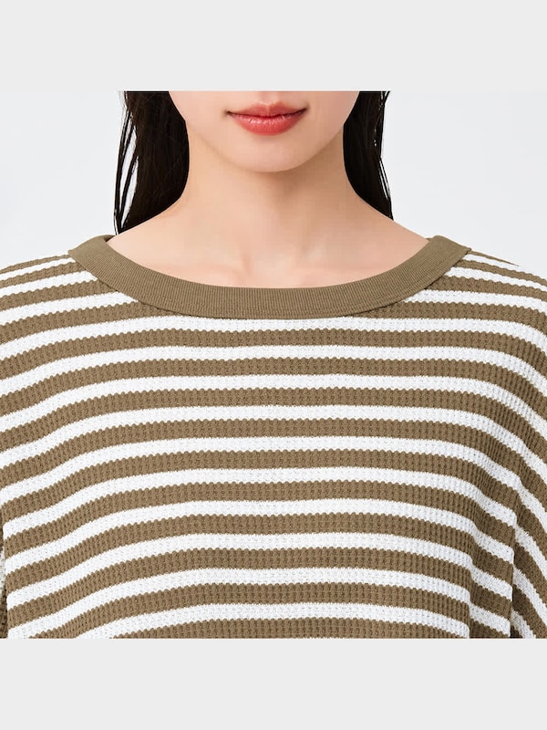 ワッフルポンチョT(長袖)(ボーダー)RS+X