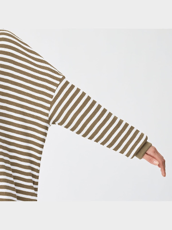 ワッフルポンチョT(長袖)(ボーダー)RS+X