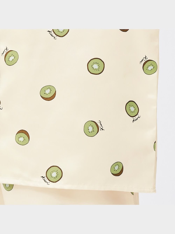 サテンパジャマ(半袖&ショートパンツ)(キウイ)OSA+EC